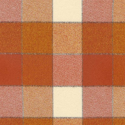 Mammoth Flannel - Rust, 1/4 yard