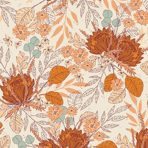 AGF Season & Spice; Seasonal Bouquet Hay COMING SOON Fabric Art Gallery Fabrics 