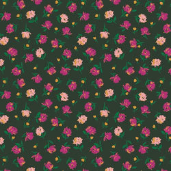 AGF The Flower Society Collection; Gentle Rosebuds Lunar Fabric Art Gallery Fabrics 