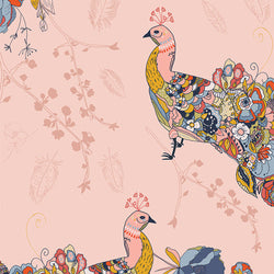 AGF Tribute Garden of Opulence; Peacock Waltz, 1/4 yard COMING SOON! Fabric Art Gallery Fabrics 