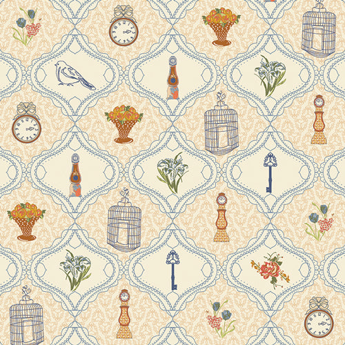 AGF Tribute Garden of Opulence; French Sampler, 1/4 yard COMING SOON! Fabric Art Gallery Fabrics 