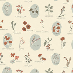 AGF Tribute Roots of Nature; Roadside Wildflower, 1/4 yard COMING SOON! Fabric Art Gallery Fabrics 