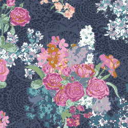 AGF Tribute Eclectic Intuition; Nisi Flora, 1/4 yard COMING SOON! Fabric Art Gallery Fabrics 