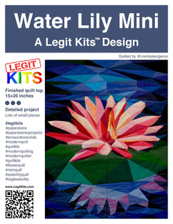 LEGIT KITS, Water Lily Mini Quilt Kit Quilt Kit Piece Fabric Co. 