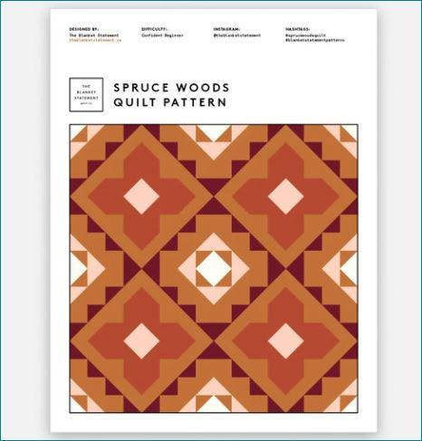 Spruce Woods Quilt Pattern by The Blanket Statement Pattern The Blanket Statement 