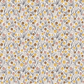 Get Out and Explore; Camping Flowers - Wistful Mauve, 1/4 yard