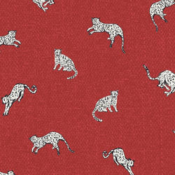 AGF Boscage Collection; Wandering Leopards Ruby - Coming Soon! Fabric Art Gallery Fabrics 