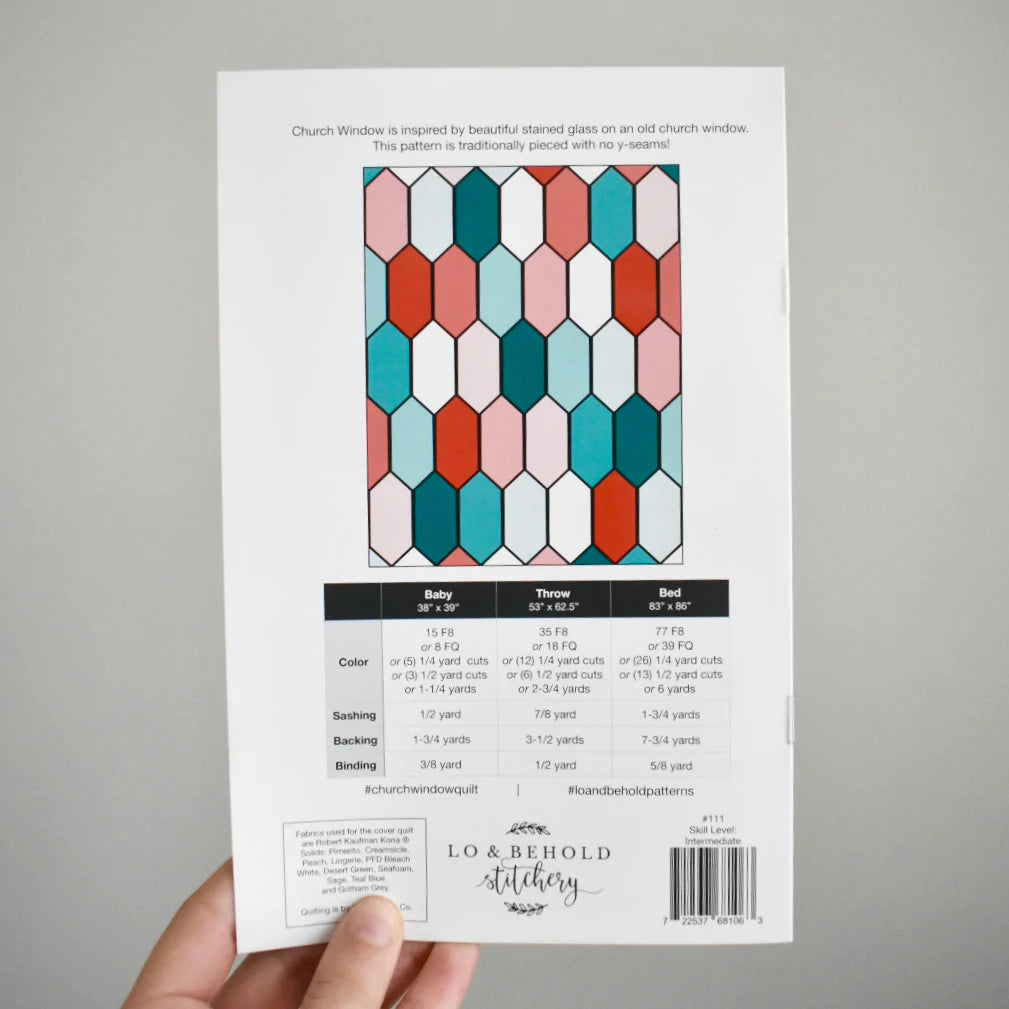 Church Window Quilt PATTERN – Piece Fabric Co.