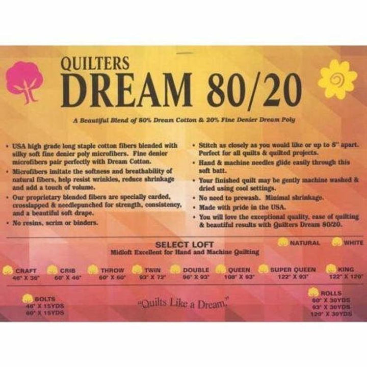 Quilters Dream 80/20 Select, 92