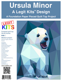 LEGIT KITS, Ursula Minor Quilt Kit Quilt Kit Piece Fabric Co. 