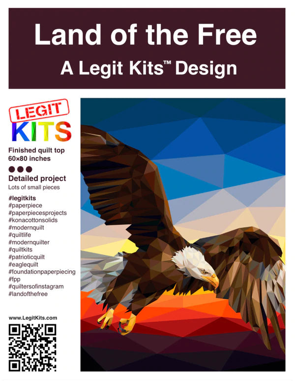 LEGIT KITS, Land of the Free Quilt Kit Quilt Kit Piece Fabric Co. 