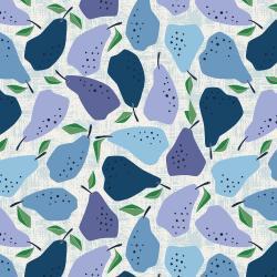 Under the Apple Tree, Quince, Blue Fabric Cotton + Steel 