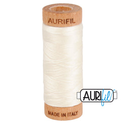 Aurifil Thread - Chalk 2026 - 80wt - 270m / 300yds