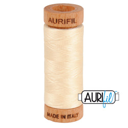 Aurifil Thread - Butter 2123 - 80wt - 270m / 300yds