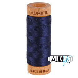 Aurifil Thread - Very Dark Navy 2785 - 80wt - 270m / 300yds